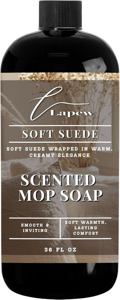 Lapew Santal Scented Mop Soap - Luxury Floor Cleaner Concentrate for Mopping Tile, Laminate, Vinyl & Hardwood | Streak-Free, Low-Foam | 36 oz - Colors A