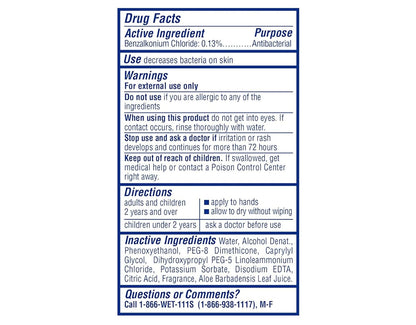 Wet Ones Antibacterial Hand Wipes, Tropical Splash Wipes, Antibacterial Wipes, Hand Sanitizer Wipes, Wet Ones Wipes, 40ct Canister (6 pack)