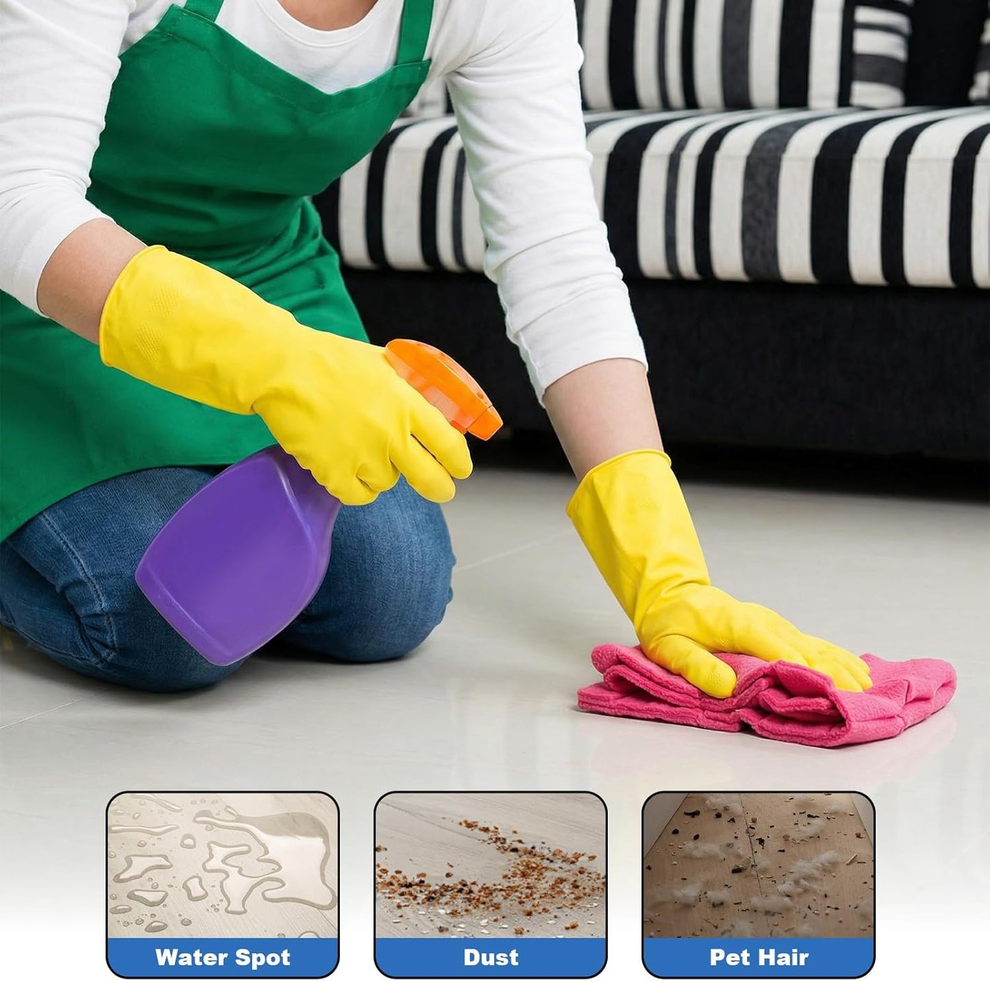 20 Pcs Duster Refill Reusable Fleece Duster Refills Feather Flat Dusters Multi Surface Washable Cleaning Pads Tools for Blinds Ceiling Fan Hardwoods Window Furniture Car