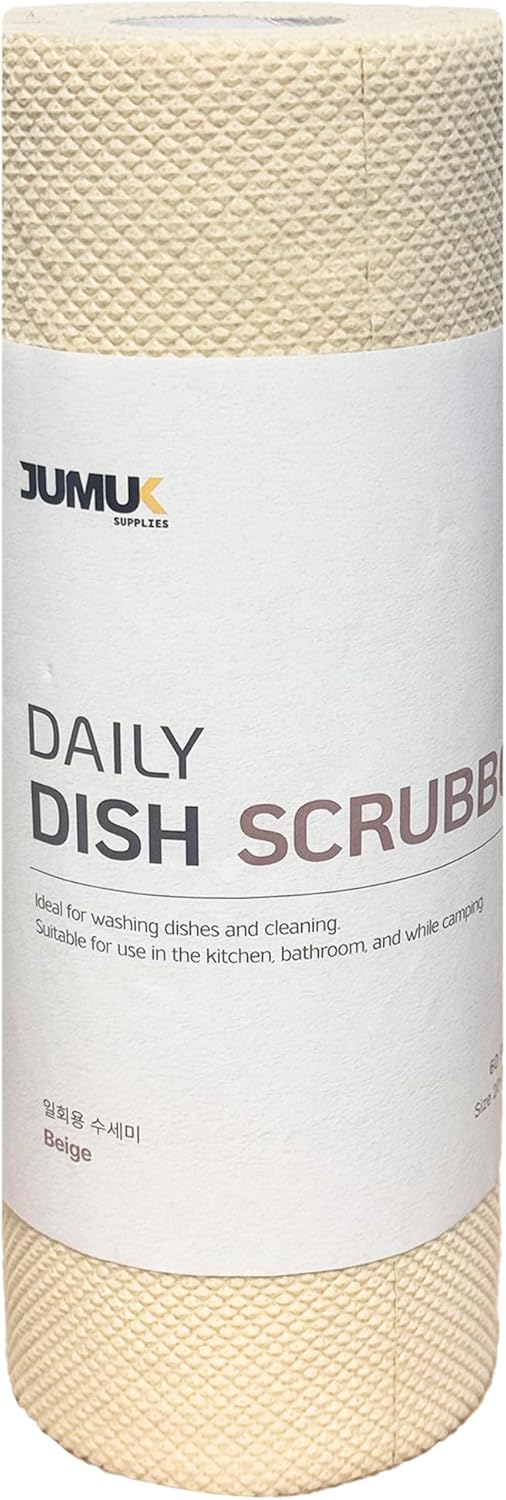 Daily Dish Scrubber Sheet Non-Scratch Household Disposable Cleaning Sponges | Recyclable, Eco-Friendly & Perfect for Kitchen, Home Cleaning and Outdoor Use (1, Navy)