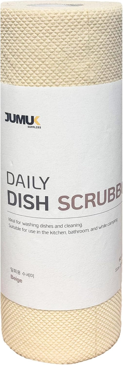 Daily Dish Scrubber Sheet Non-Scratch Household Disposable Cleaning Sponges | Recyclable, Eco-Friendly & Perfect for Kitchen, Home Cleaning and Outdoor Use (1, Navy)