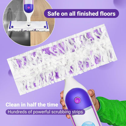 Pure Realm 40 Cout Power Mop Pads Refills for Powermop , Multi-Surface Disposablen swiffer Power Mop Pads，Unscented Spray Cleaning Repalcement Pads Refill