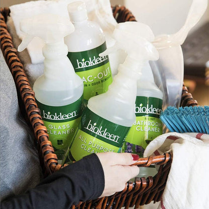 Biokleen Bac-Out Stain+Odor Remover, Destroys Stains & Odors Safely, for Pet Urine, Laundry, Diapers, Wine, Carpets, & More, Eco-Friendly, Non-Toxic, Plant-Based, 32 Ounces