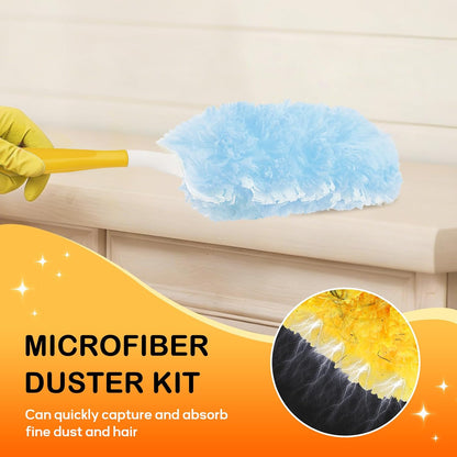 SetSail 25 Count Duster Refills Compatible with Swiffer Dusters for Cleaning Disposable Duster Refill Multi Surface 360° Duster Cleaner Kit for Ceiling Fan, Blind, Furniture