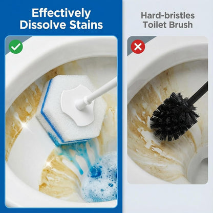 Toilet Wand Refills Compatible with Clorox Toilet Wand, 20 Count Disposable Refill Heads for Deep Foaming Cleaning