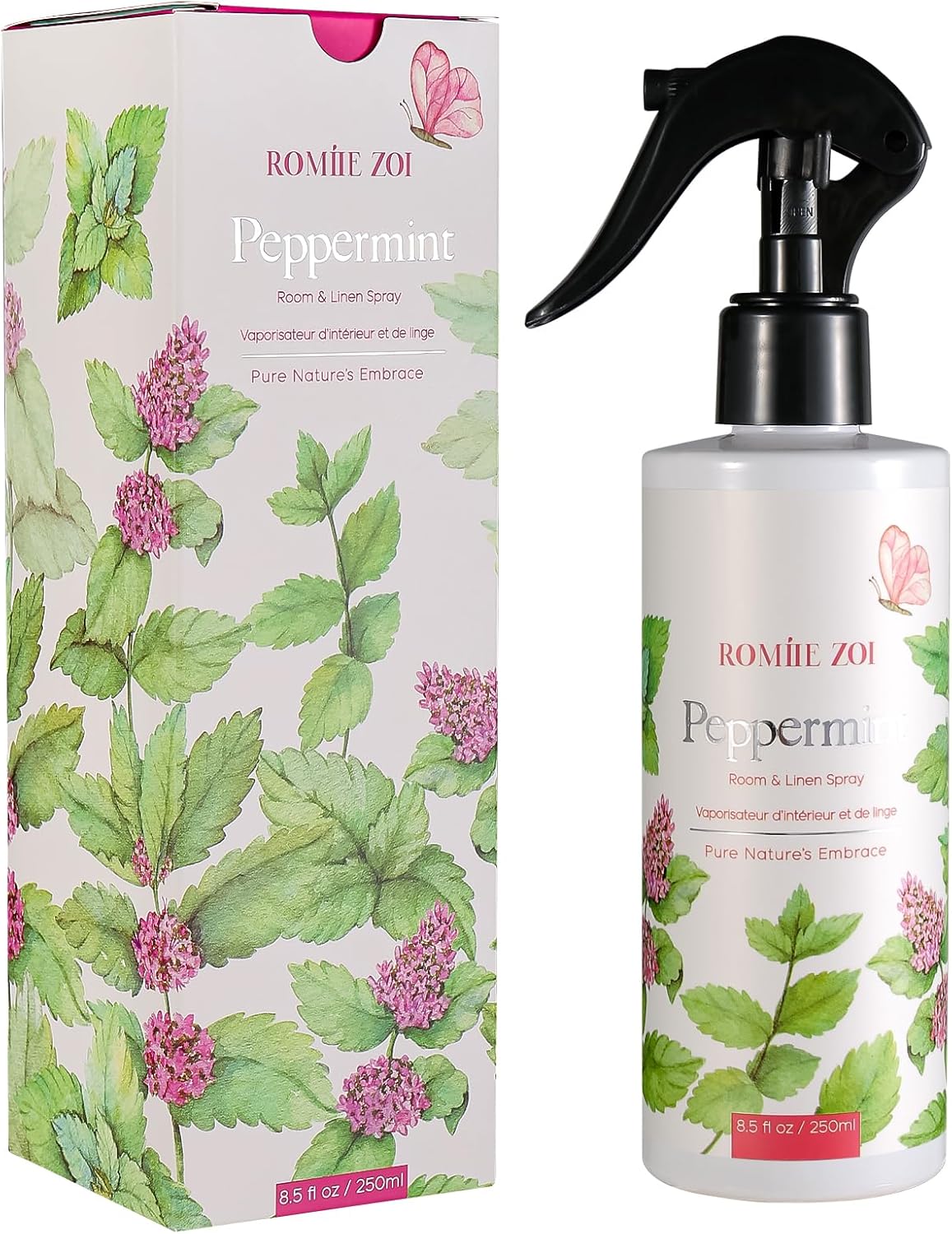 ROMIIE ZOI Room Spray Lemon, Air Freshener Spray Made with Natural Plant Extract, Scented Room Spray for Home Fragrance Fabric Spray Freshener 8.5 FL OZ