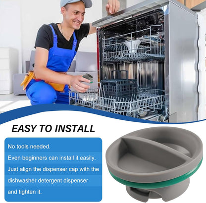 Upgraded WPW10524919 Dishwasher Rinse Aid Cap Replacement Compatible with Whirlpool Amana Ikea WDP350PAAW5 KDTE104DSS0. W10524919 Dispenser Cap Replace W10524923 Dishwasher Rinse Aid Dispenser Cap