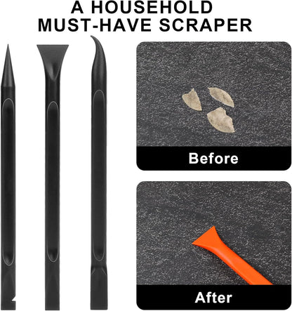 Crevice Cleaning Tool, 9 PCS Carbon Fiber Plastic Scraper Tool Car Detailing Brush Set Non-scratch Multi-purpose Scraper for Clean Small Narrow Spaces and Gaps, Remove Stickers Labels Oil Stains Dirt