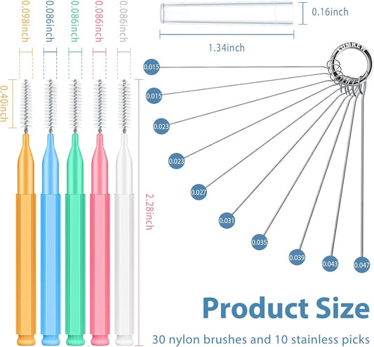 Lumkew Shower Head Cleaner Picks,Multiple Shower Head Cleaning Brush for Small Hole, Nozzle unclogger Tool for Showerhead with Storage Box