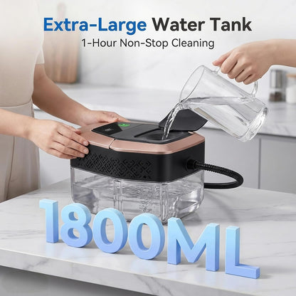Steam Cleaner, 3 Level Adjustable Pressurized Steam Cleaner for Home, 10s Heat-Up Handheld Steamer for Cleaning, 1.9 Qt Tank Portable Steam Cleaner for Car, Home, Tile, Grout