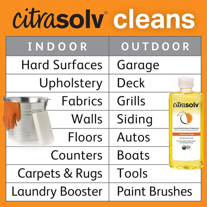 Citra Solv All Purpose Cleaning Spray – Powerful Citrus Degreaser for Kitchen & Bathroom, Multi-Surface Cleaner, No Harsh Chemicals, Valencia Orange 22oz