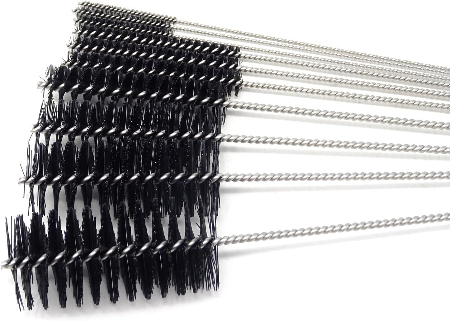 Honbay 10PCS 7.87Inch Nylon Tube Brush Set Cleaning Brush Set for Test Tube,Water Bottles, Drinking Straws, Eye Glasses, Keyboards, Jewelry Cleaning,etc