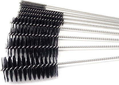 Honbay 10PCS 7.87Inch Nylon Tube Brush Set Cleaning Brush Set for Test Tube,Water Bottles, Drinking Straws, Eye Glasses, Keyboards, Jewelry Cleaning,etc