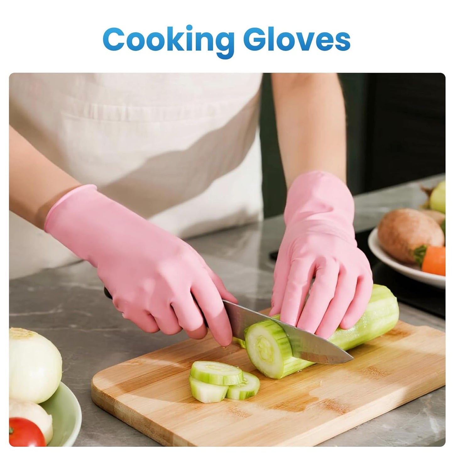Borje Nitrile Gloves Large, 100 Count Disposable Gloves, Black, Latex-Free Powder-Free, Medical Exam, Food Safe, Cleaning, Cooking