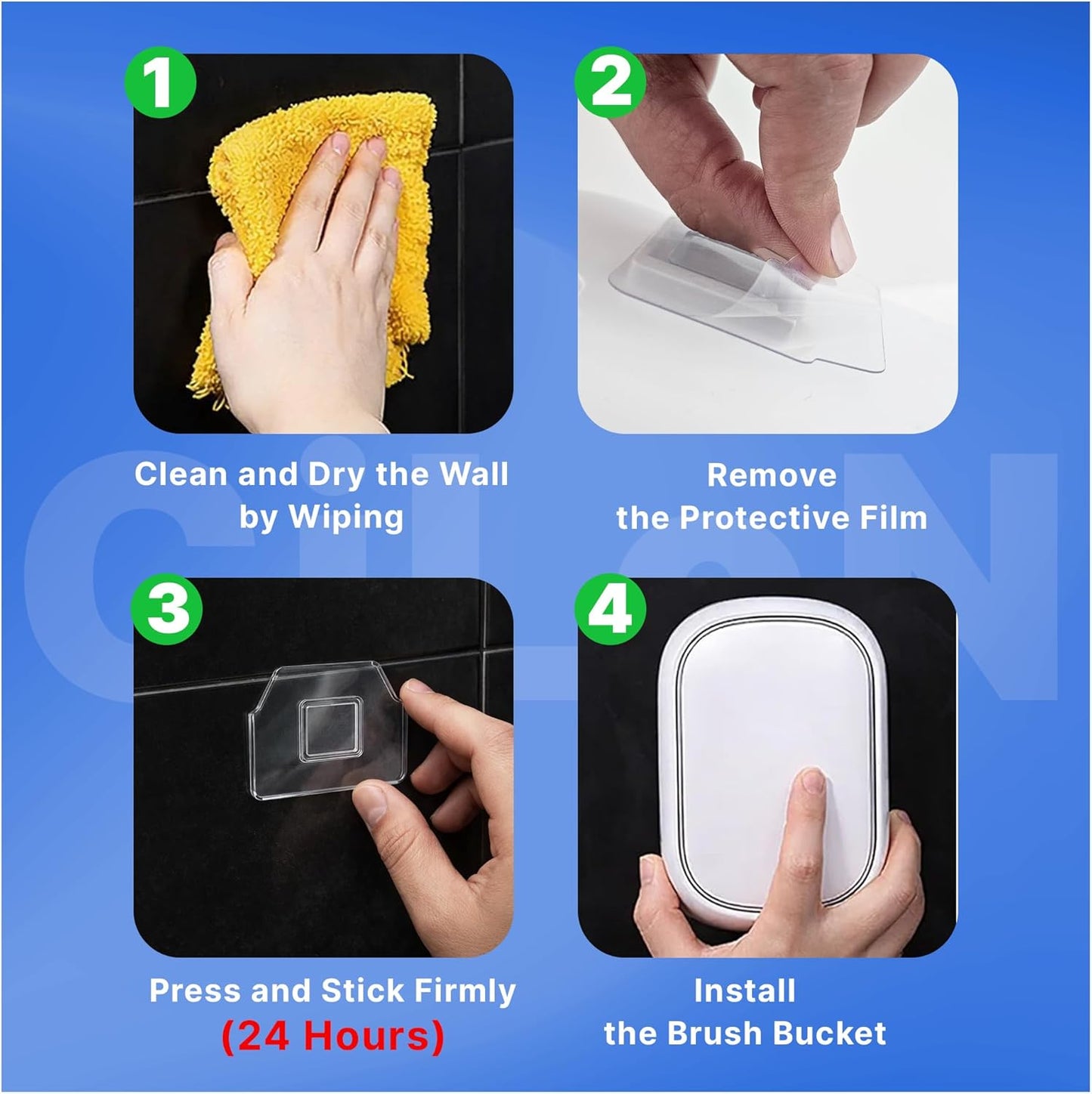 CiLoN 24 Count Carry Detergent Disposable Toilet Brush Wand Refill Pads. 5-Layer Rich Foam Toilet Bowl Cleaning Sponge Head Refills. Pre-Loaded Ocean Breeze Disposal Scrubbing Pads. 24pcs-Value Pack