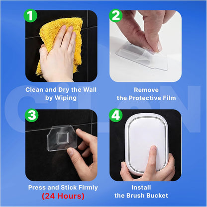 CiLoN 24 Count Carry Detergent Disposable Toilet Brush Wand Refill Pads. 5-Layer Rich Foam Toilet Bowl Cleaning Sponge Head Refills. Pre-Loaded Ocean Breeze Disposal Scrubbing Pads. 24pcs-Value Pack