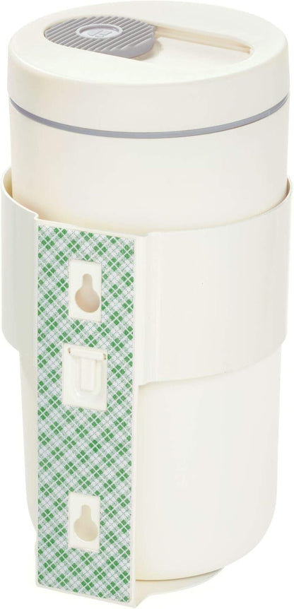 iDesign Adhesive Cleaning Wipes Holder for Kitchen or Bathroom - Coconut White