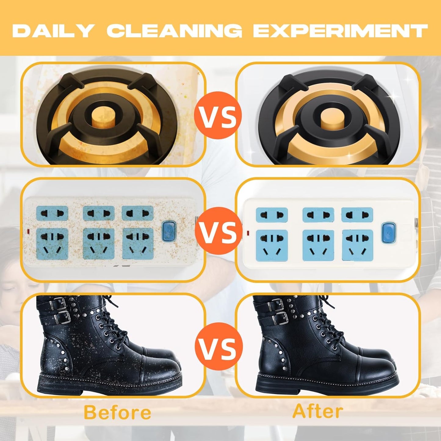 50PCS Magic Cleaning Sponge Eraser Sheets, Reusable Thin Nano Cleaner Pads Eraser Wipes for Kitchen Shoe Furniture Bathroom Shower Sink Hard-to-Reach Places