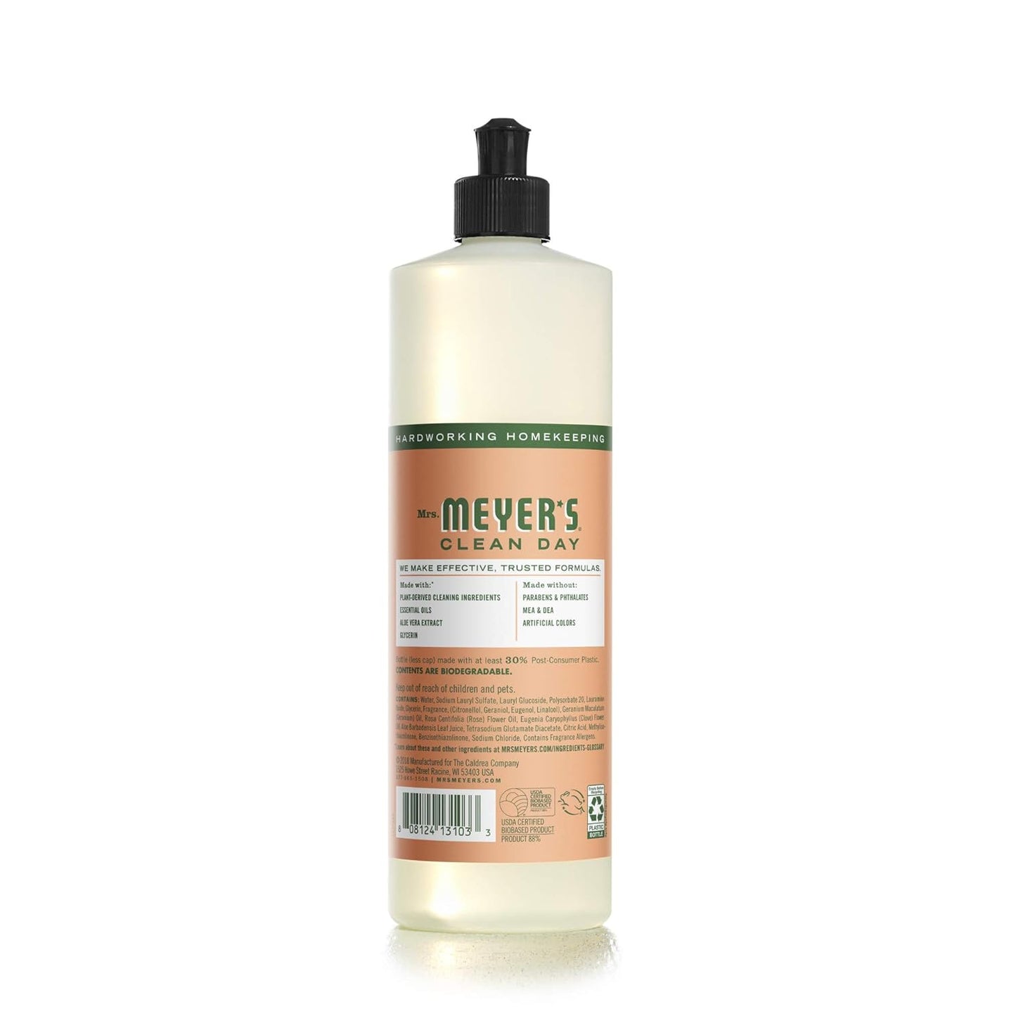 Mrs. Meyer's Liquid Dish Soap Geranium, 16 OZ