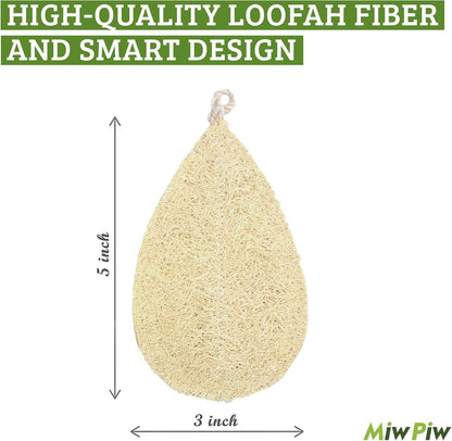 Natural Loofah Dish Sponge (Pack 30) Multipurpose Dish Sponges - 100% Biodegradable Compostable Dishwashing Scouring Pad Zero Waste (2.75" x 2.75" Each)
