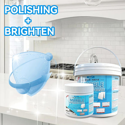 Granite Polishing Paste, Marble Cleaner Countertop, Stone Etch Remover - Professional Polish Compound for Granite, Marble, Quartz & Natural Stone | New Polishing Upgrade, Easier to Use