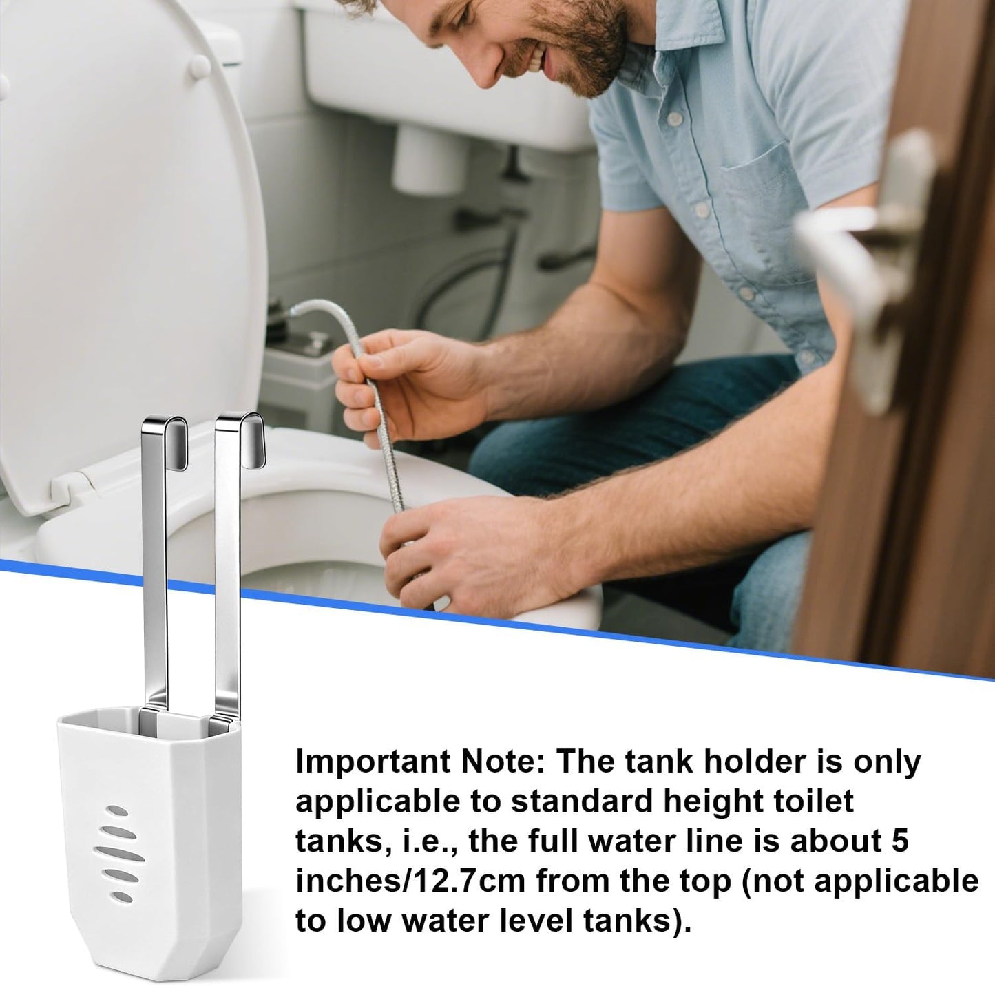 2pcs Toilet Tank Tablet Holder, 3.46x2.76in/8.8x7cm Toilet Tank Tablet Bracket Hanging Bowl Carrier for Bathroom Use