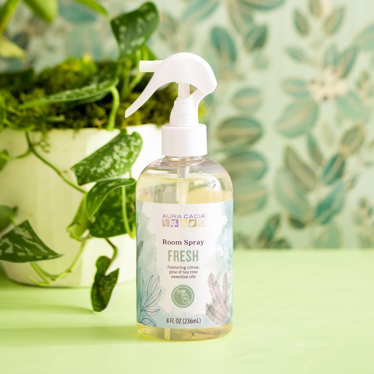 Aura Cacia Fresh Floral Room Spray 8 Fl. oz. - Light Aroma, No Synthetic Fragrances