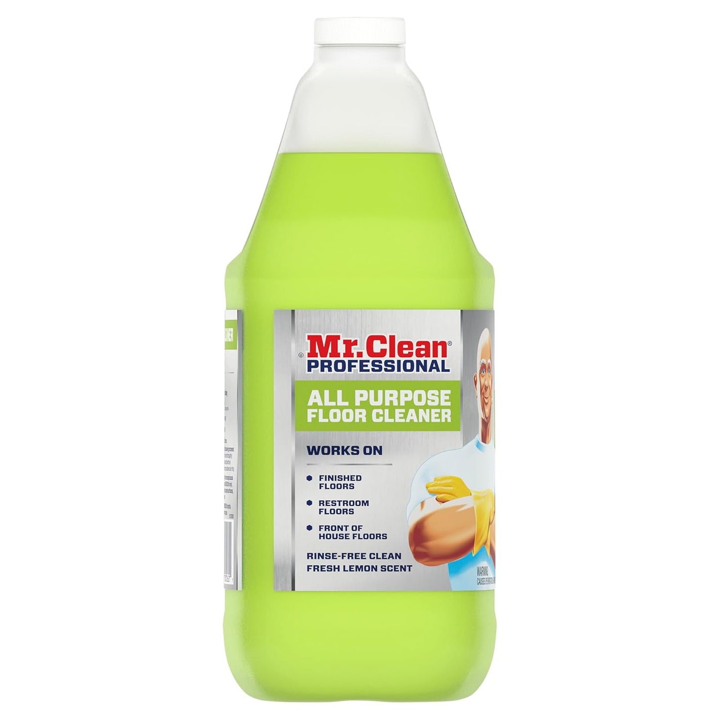 Mr. Clean Professional Bulk Liquid Concentrate Finished Floor Cleaner for Hardwood, Tile or Terrazo Floors, Commercial Use, 1 Gallon (Case of 3)