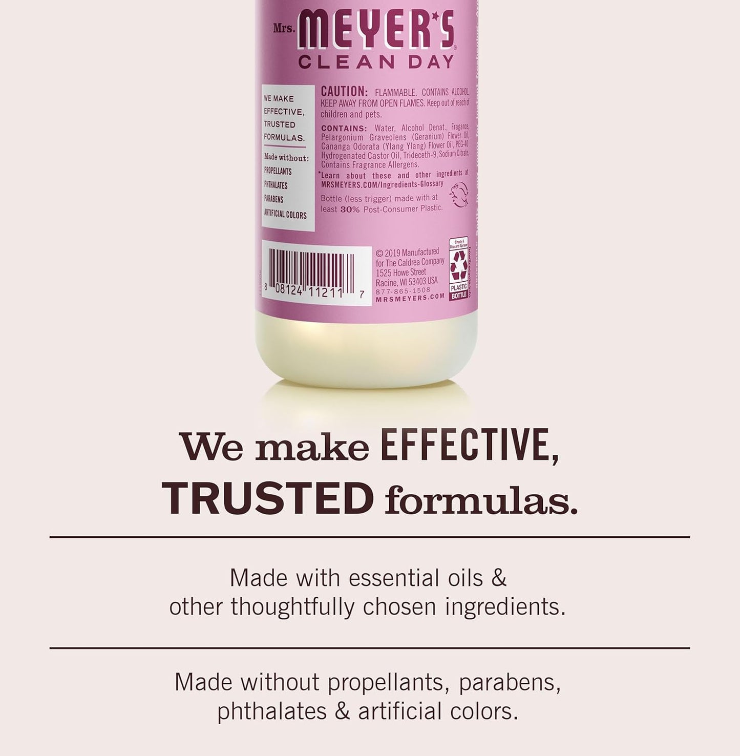 MRS. MEYER'S CLEAN DAY Room Spray, Lemon Verbena Scent, 8 Fl Oz Bottle