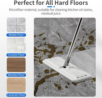 10Pcs Mop Replacement Pads,Compatible with Libman Rinse 'n Wring Mop Universal Mop Pads Mop Head Refills Washable Wet Mop,Compatible with Most 11-13” Size Mops