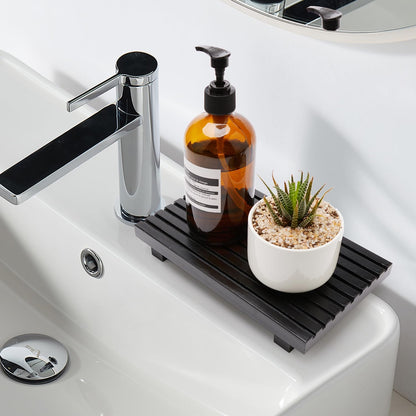Renawe Small Kitchen Sink Soap Tray for Counter Soap Dish Dispenser Holder Wooden Risers Stand for Bathroom Decor Farmhouse Wood Pedestal Kitchen Accessories Countertop Vanity Counter Decorative Tray
