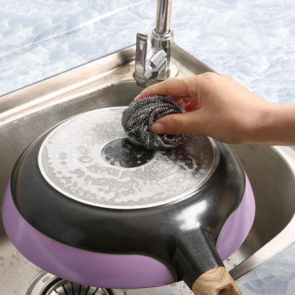 12 Pack Steel Wool Scrubber Pads, Stainless Steel Scrubber, Scrubbing Scouring Pad, Steel Wool Scrubbers for Pots and Pans, Stoves,Broiler Racks,Grills and More
