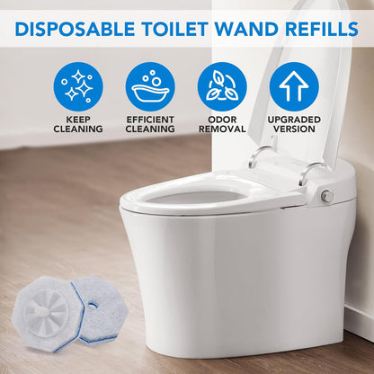 50 Count Toilet Bowl Wand Refills for Clorox, Upgrade Replacement Heads, Compatible with Clorox Toilet Wand Refills for Efficient Cleaning