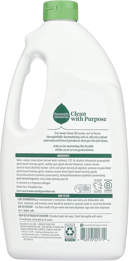 Seventh Generation Free and Clear Dishwasher Detergent Gel 42 Fluid ounce