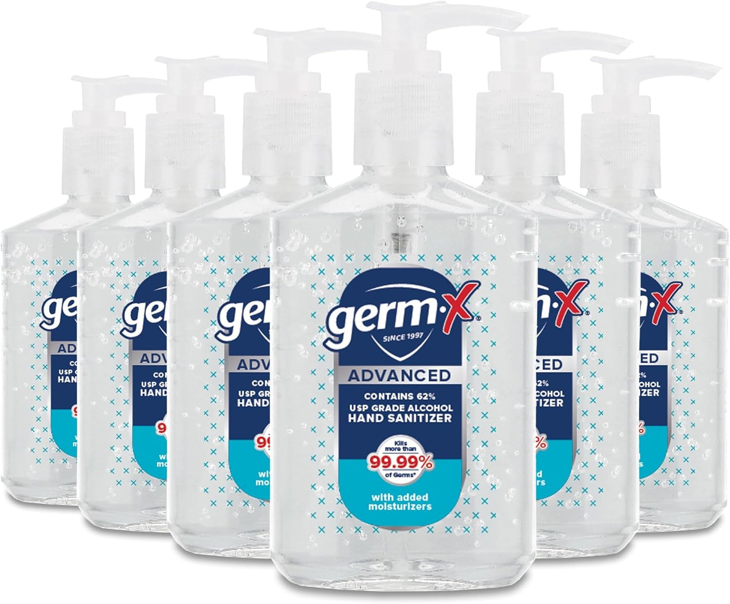 Germ-X Advanced Single-Use Hand Sanitizer Wipes, 20 Soft Wipes (Pack of 10), Fast-Drying & No Rinse Plant-Based Alcohol, Moisturizing Hand Sanitizer with 70% Alcohol