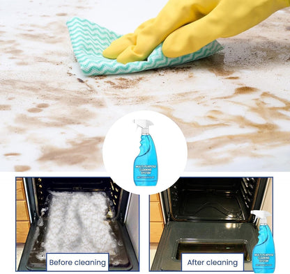 2PCS Spray Splash Cleaner, Fast-Acting Kitchen Grease Cleaner, Multipurpose Degreaser for Tough Stains on Ovens, Grills & Cooktops
