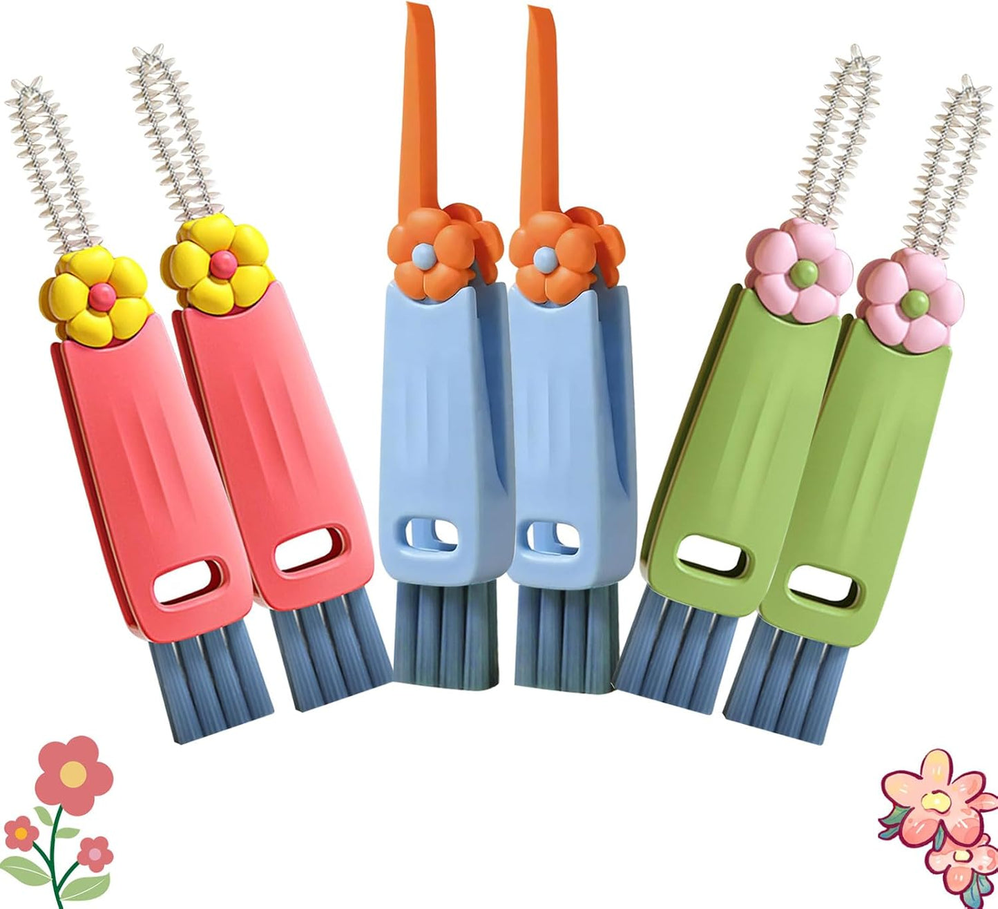 3 in 1 Cup Lid Cleaning Brush, Multifunctional Gap Cleaning Brush, Home Kitchen Crevice Brush, Portable Bottle Cleaner Brush for Cleaning Tight Spaces, Bottle Gaps, Travel Mug Caps(3 PCS)