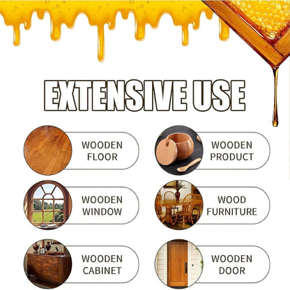 Beeswax Wood Polish Spray, Beeswax Essential Oil Wax, Bees Wax Furniture Polish and Cleaner, Furniture Beeswaxs Cleaner Spray for Wood Furniture,Floor,Tables,Cabinets (2PCS)