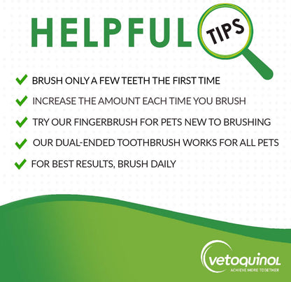 Vetoquinol Enzadent Enzymatic Toothpaste for Cats & Dogs – 3.2 oz, Poultry Flavor – Triple Enzyme Formula for Healthy Teeth & Gums – Oral Dental Care: Removes Plaque, Polishes Teeth & Freshens Breath