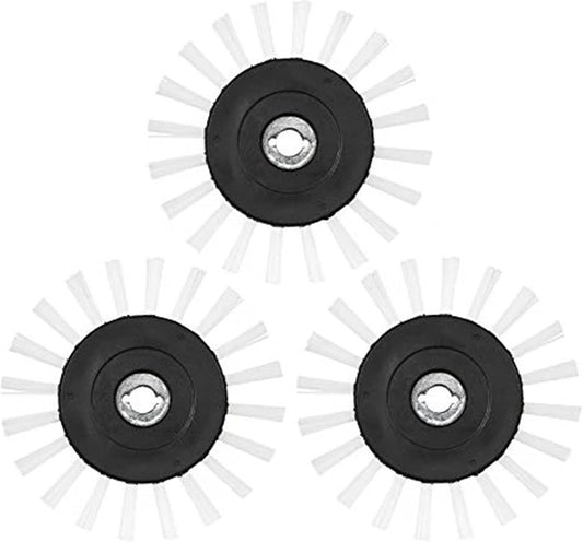 Grout Groovy! Replacement Brush Wheels 3-Pack – Nylon Cleaning Brush Heads Machines, Indoor Cleaner Tool for Tile, Bathroom, Kitchen Floors, Easy Scrubbing Solution