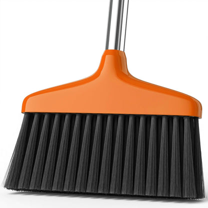 Handy Broom, Indoor/Outdoor Brooms, Duty Kitchen Broom, for Home Garage Kitchen Office Courtyard Lobby Patio Lawn Concrete (1, Red)