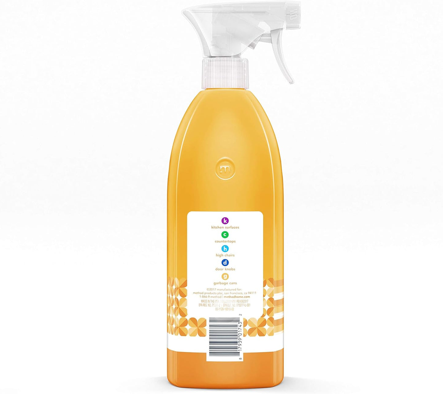 Method Antibacterial All-Purpose Cleaner Spray, Citron, Kills 99.9% of Household Germs, 28 Fl Oz
