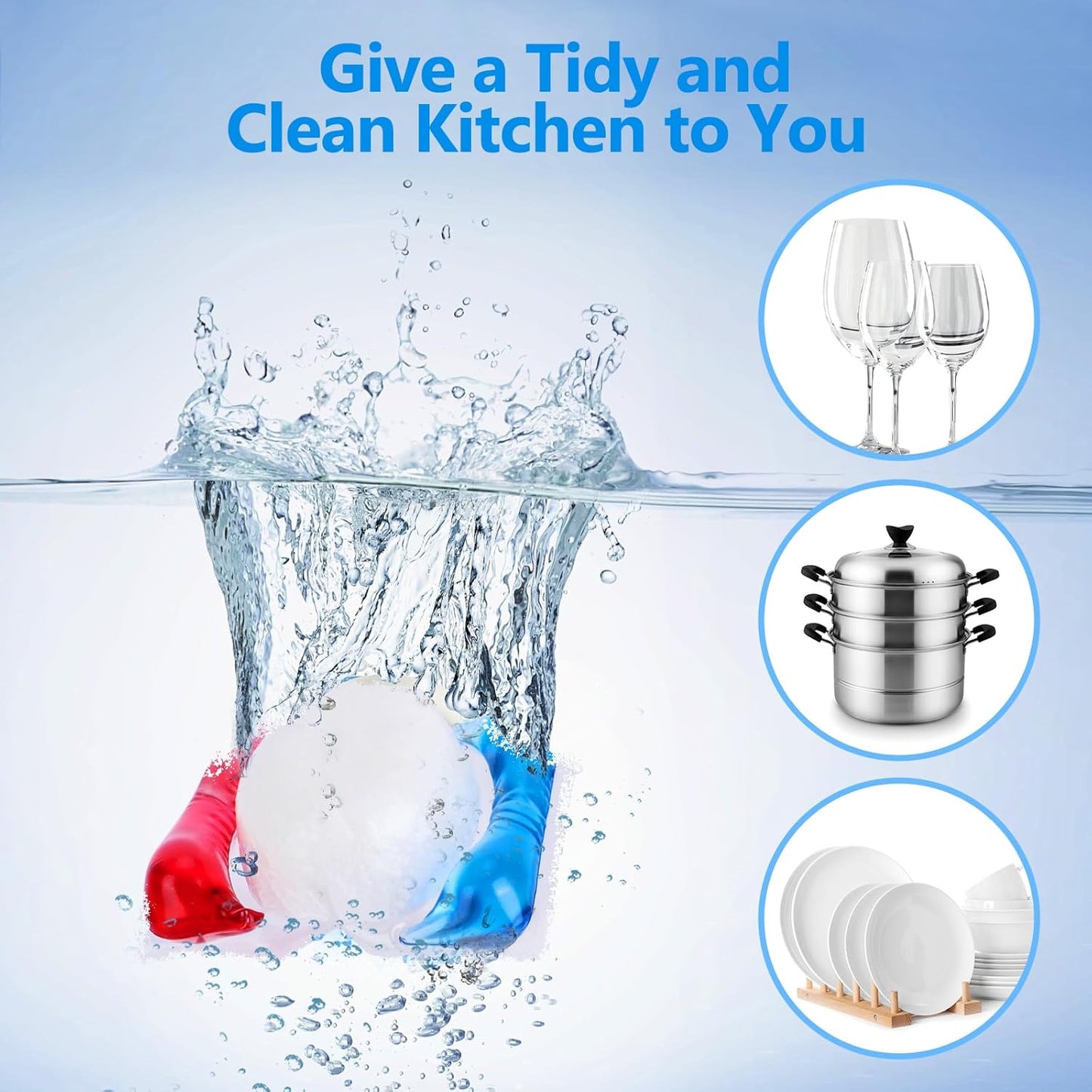200 Count Dishwasher Pods, No Pre-Rinse Dishwasher Detergent Soap On Stain and Grease, Leaving a Virtually Spotless Shine,Dishwasher Detergent for Deep Cleaning