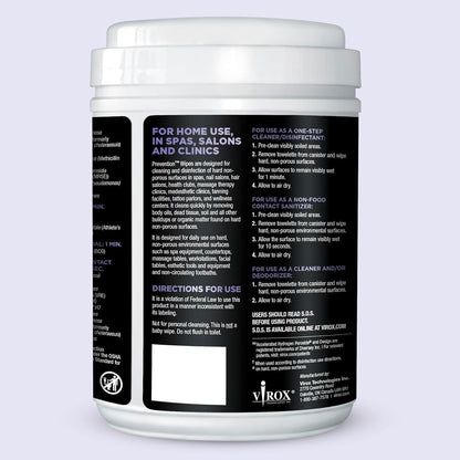 Prevention All Purpose Disinfectant Wipes – Canister of Cleaning Wipes for Salons, Spas, Wellness Centers and Yoga Studios – Hospital Grade Surface Sanitizing – 160 Count