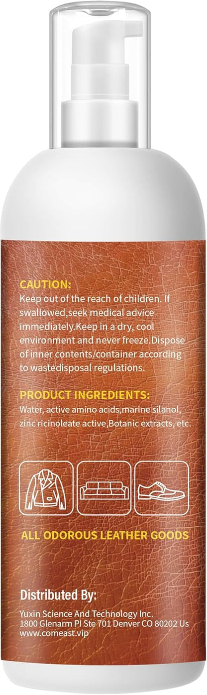 Leather Odor Remover Cream for Couches, Furniture, Car Interiors, Jackets, Shoes Unscented 6.76 Fl Oz