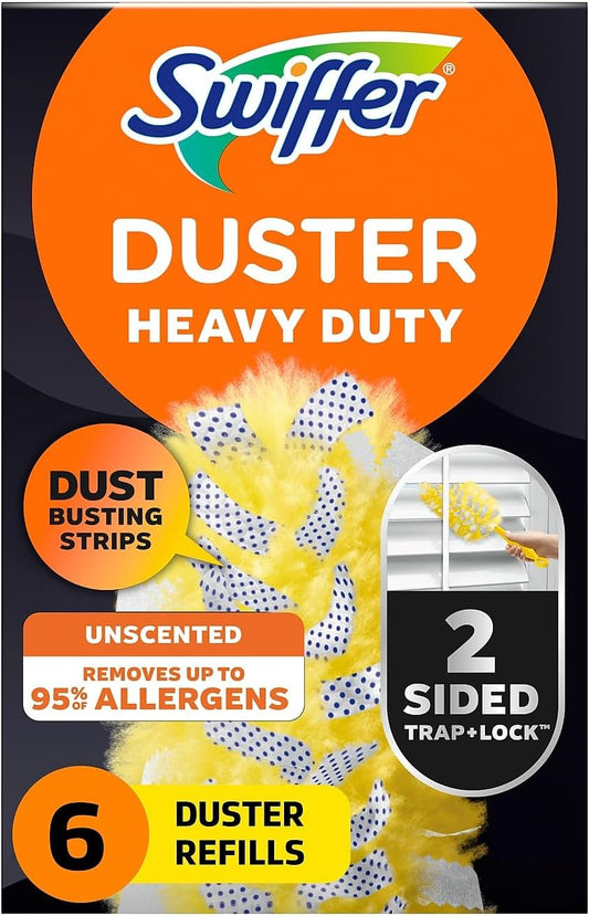 Swiffer 21620BX 360 Dusters Refill, Dust Lock Fiber, Yellow, 6/Box