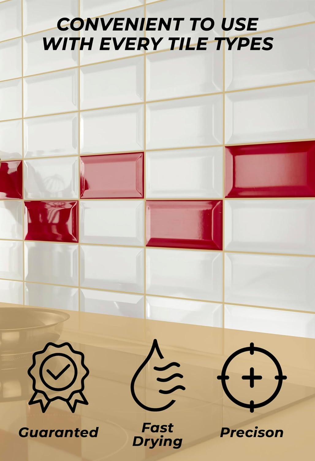 Tile Grout Repair, Grey 8.8 oz/250gr. Fast Drying Grout Repair Kit, Grout Filler Tube Repair Kit, Tile Grout Paint, Grout Sealer Restore and Renew Bathroom Floor, Tile Gaps, Joints, Lines