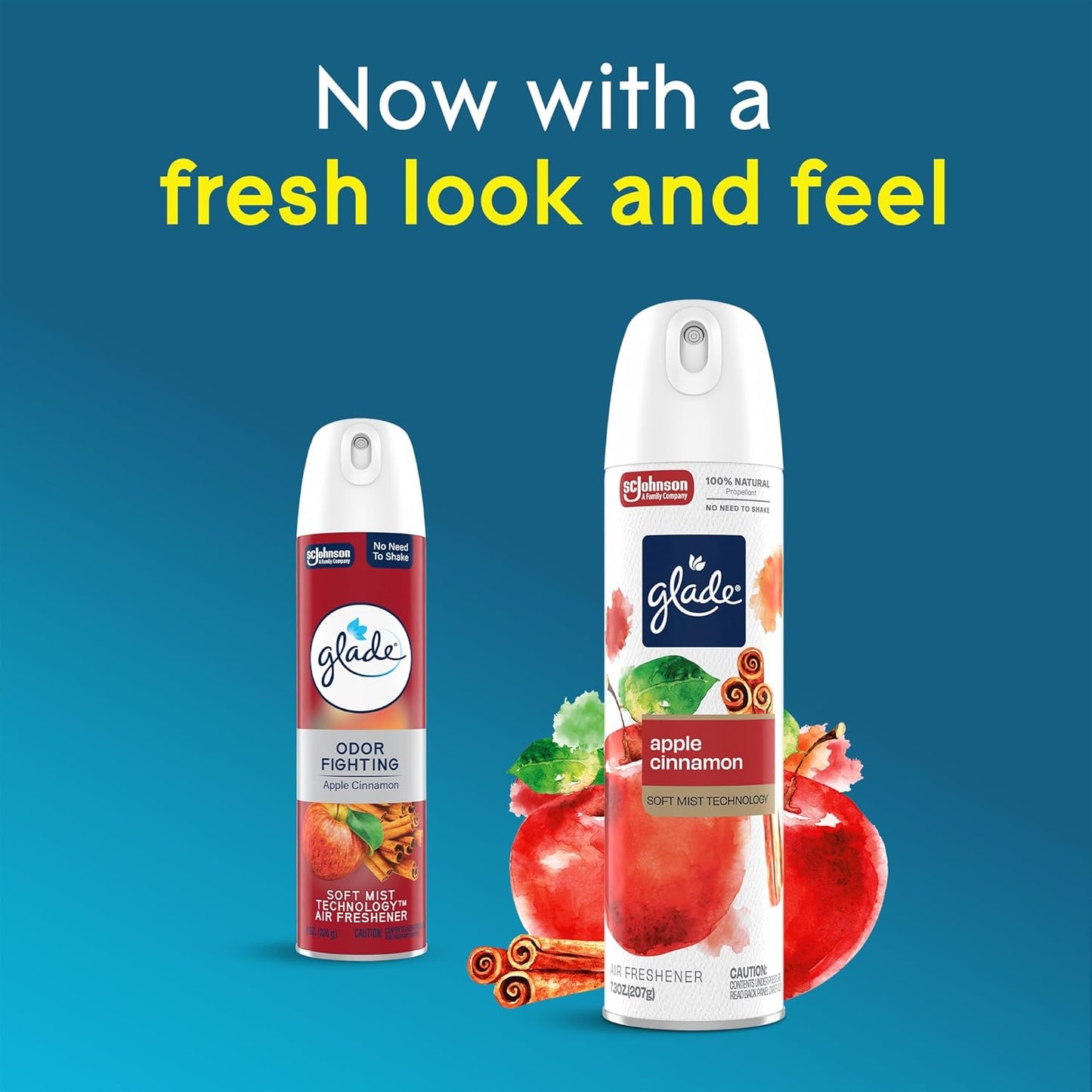 Glade Air Freshener Room Spray, Clean Linen Scent, Odor Fighting to Deliver Long Lasting Freshness, 7.3 Oz, 6 Count