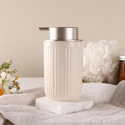 BosilunLife Dish Hand Soap Dispenser - Liquid Pump Soap Dispenser for Bathroom Decro 12oz Ceramic Kitchen Dish Dispenser with Rust-Proof Liquid Pump Modern Refillable Lotion Bottles