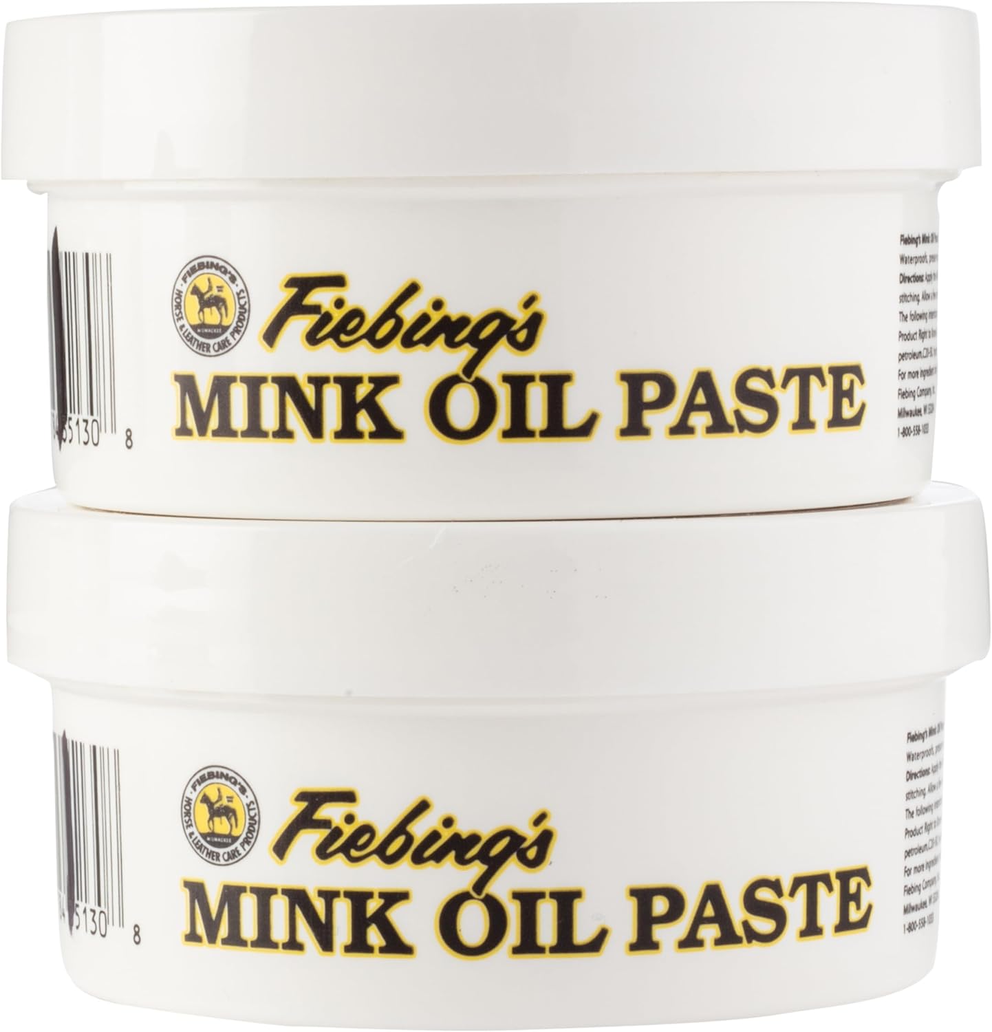 Fiebing's Mink Oil for Leather Boots (6 oz) - Leather Cleaner & Conditioner - Waterproof, Preserve, Soften All Smooth Leathercraft & Vinyl - Prevents Salt Stains - Use On Couch, Shoe, Purse & Belt